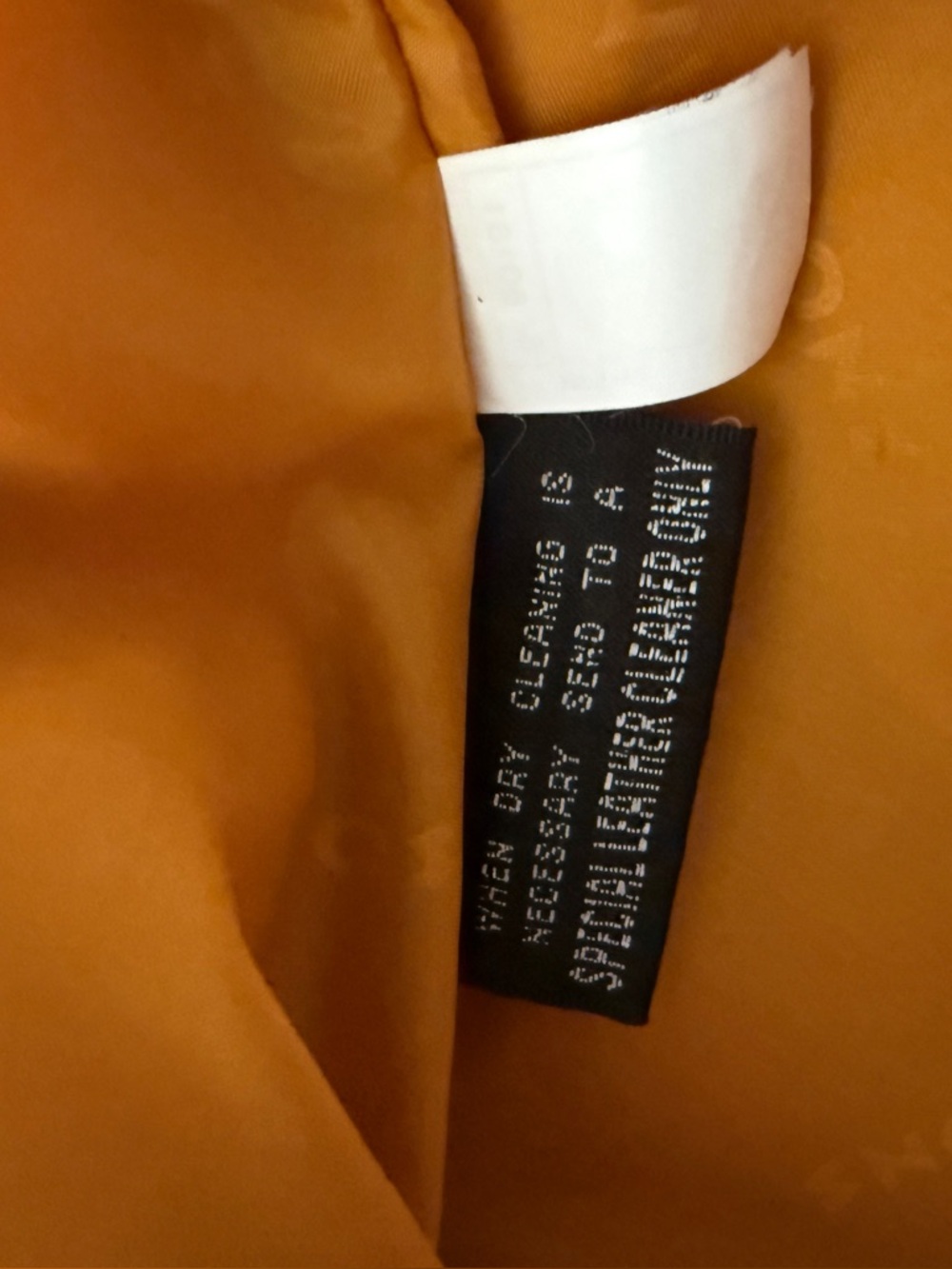 Vintage Wilson's Orange or Pumpkin Leather Coat Lining Nylon Women's Size Large - Picture 14 of 16